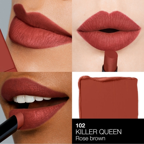 NARS PowerMatte Lipstick: Shade 102 Killer Queen (Rose Brown), .05oz, … - Picture 2 of 3